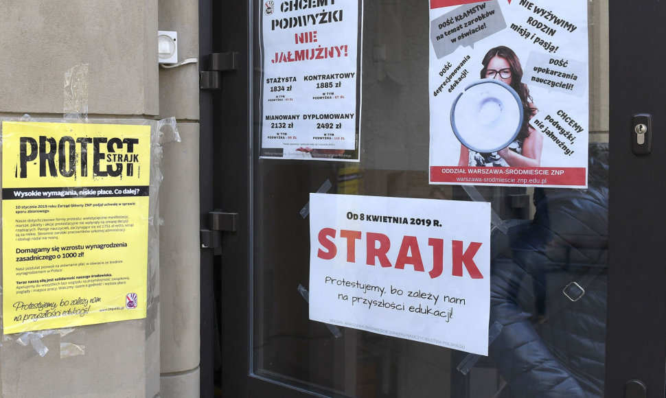 Mokytojų streikas Lenkijoje
