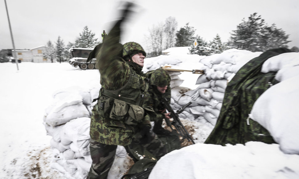 Lenkijos karių treniruotės pratyboms „Mūšis mieste“ komplekse Švenčionių rajone