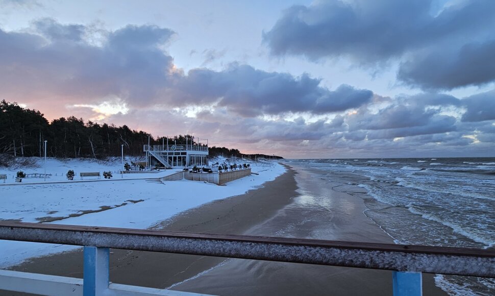 Palanga po audros, sausio 4-osios rytas