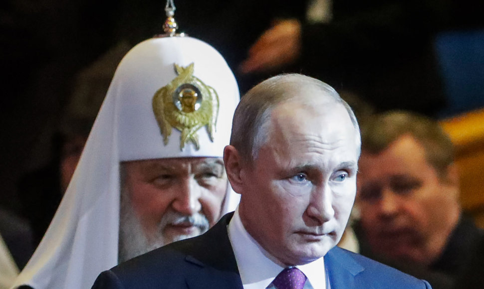 Patriarchas Kirilas ir Vladimiras Putinas