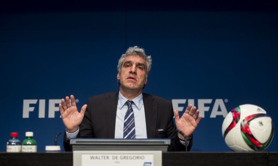 Walteris De Gregorio – FIFA komunikacijos ir viešųjų ryšių vadovas