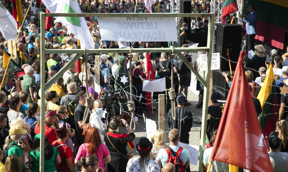 Protestas prieš Galimybių pasą