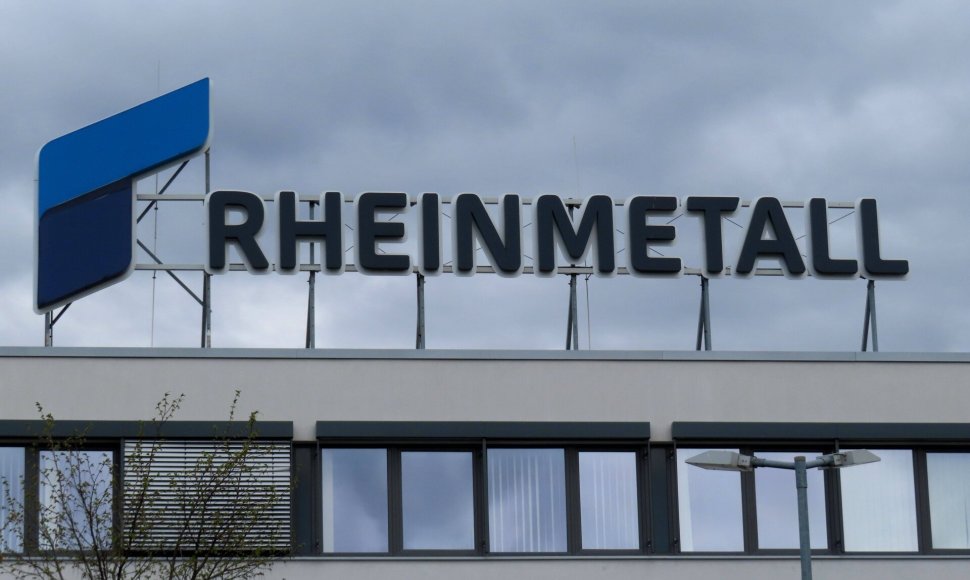 Rheinmetall įmonės loge Neusso uoste / IMAGO/rech / IMAGO/Rech