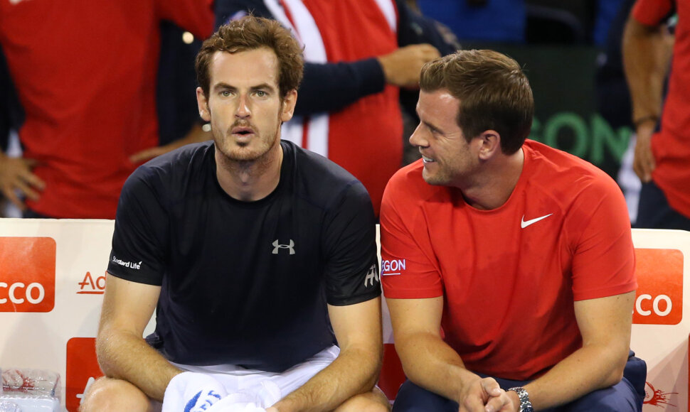 Andy Murray ir Leonas Smithas