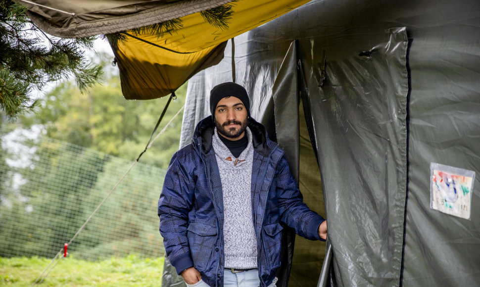 Migrantų gyvenimo sąlygos Puškų pasienio užkardoje