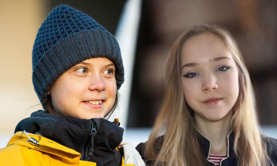 Greta Thunberg ir Naomi Seibt