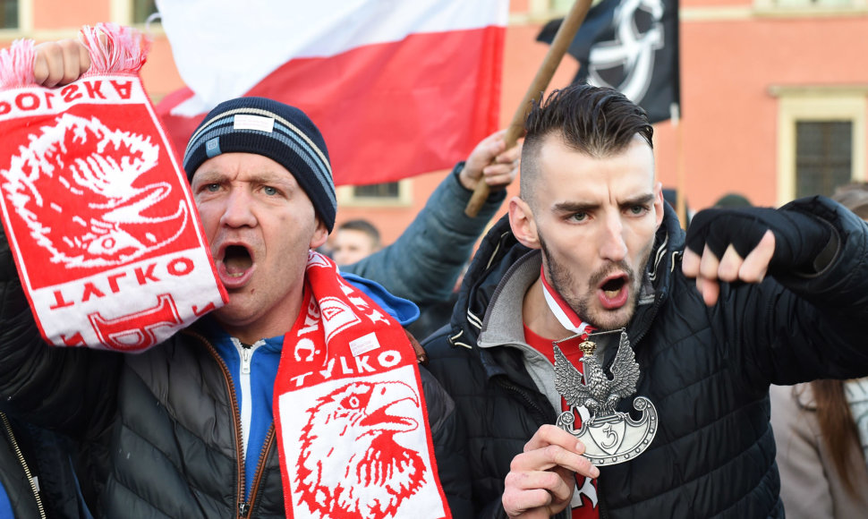Kraštutinės dešinės protestas Lenkijoje