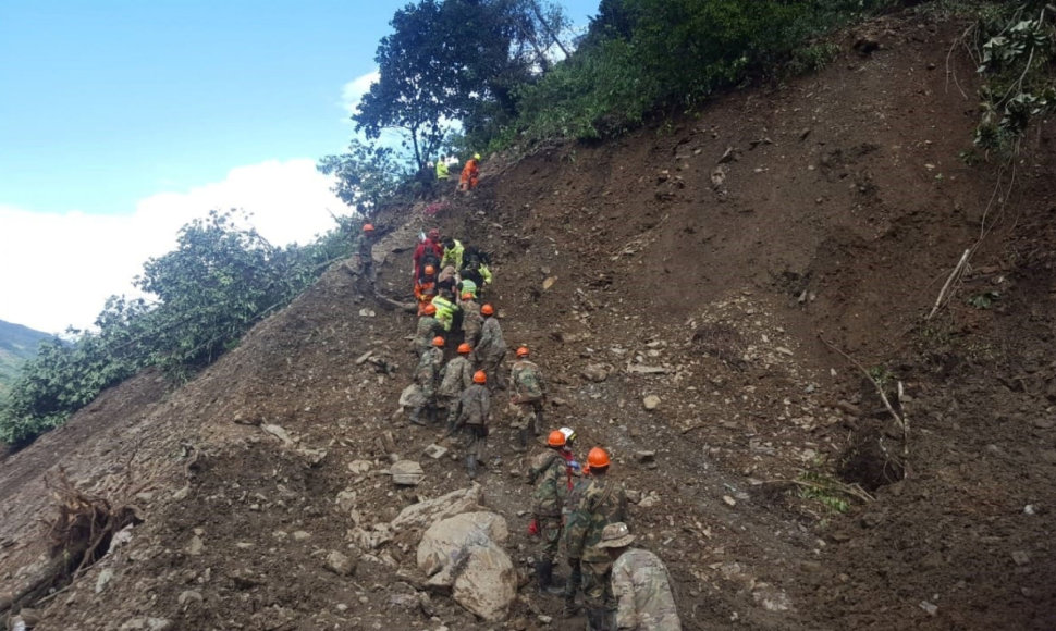 Bolivijos kalnuose nuslinkus nuošliaužai žuvo mažiausiai 11 žmonių