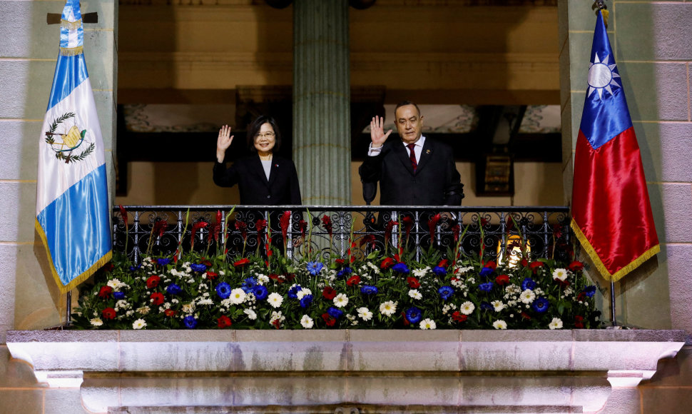 Tsai Ing-wen ir Alejandro Giammattei