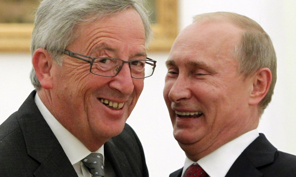 Linksmasis Eurogrupės vadovas Jeanas-Claude'as Junckeris
