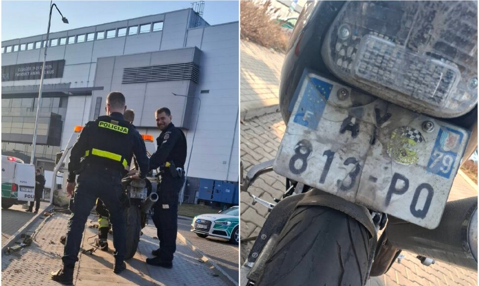 Sulaikytas motociklas