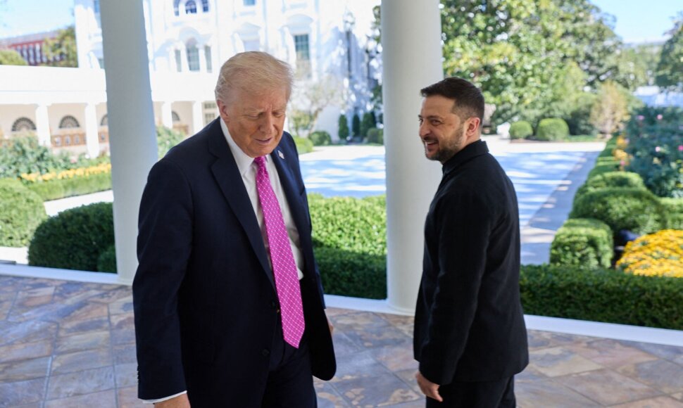 D. Trumpas ir V. Zelenskis / HANDOUT / AFP