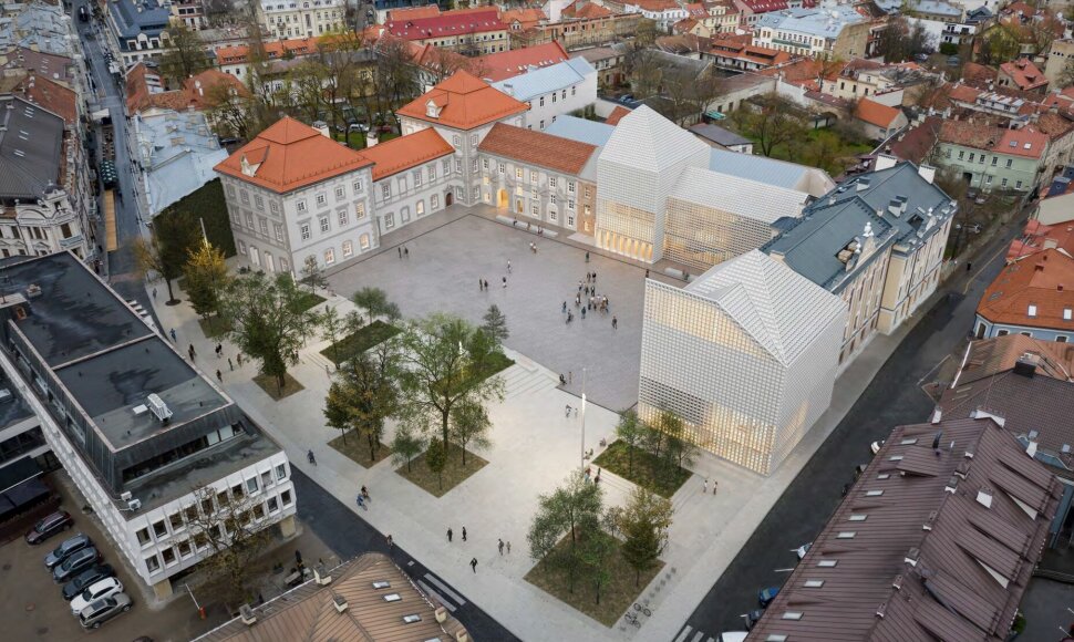 Jonu&scaron;o Radvilos rūmų vizualizacija