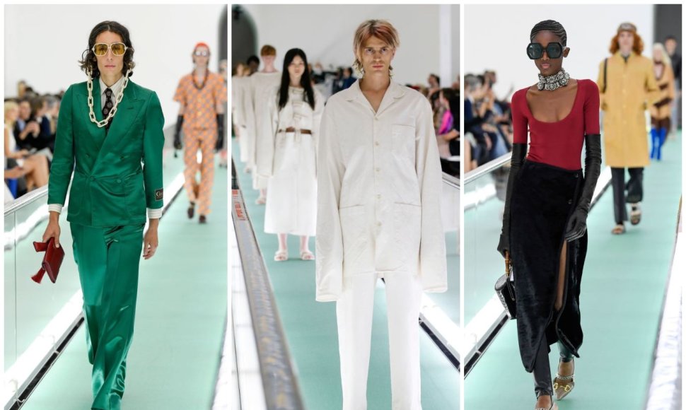„Gucci“ kolekcijos modeliai iš 2020 m. pavasario ir vasaros kolekcijos