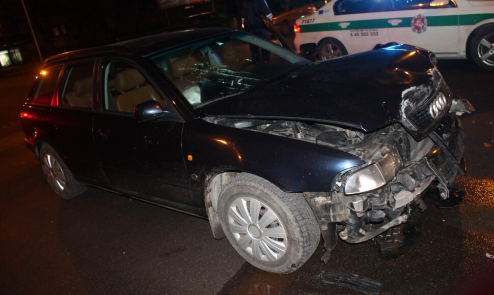 „Audi“ ir „Volvo“ avarija Panevėžyje