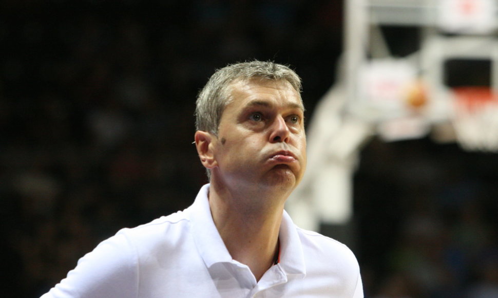 Lietuvos krepšinio rinktinė įveikė Latviją. Ainaras Bagatskis