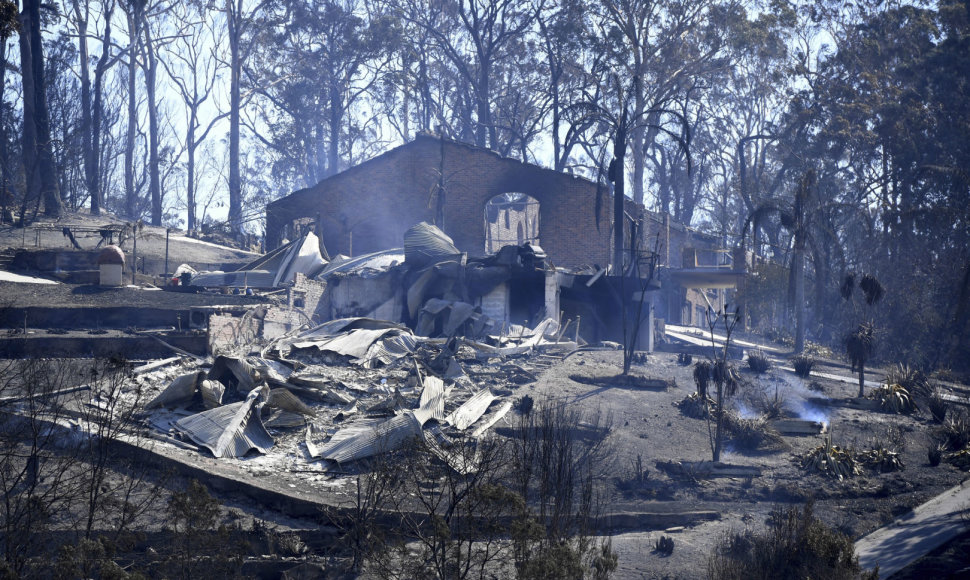 Krūmynų gaisrų padariniai Australijoje