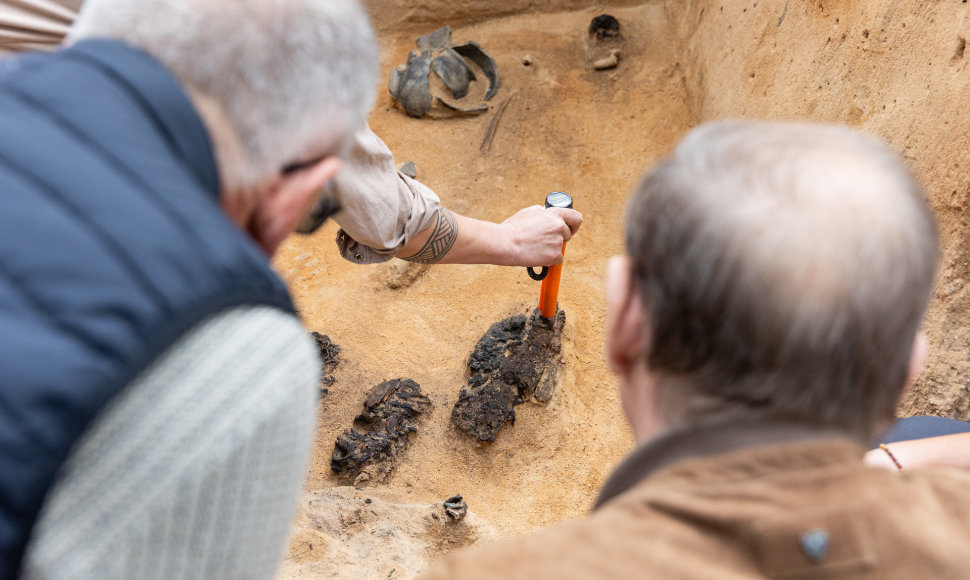 Verkių dvarvietėje pristatomas archeologinis atradimas – aptikti XIII–XIV amžių kapai