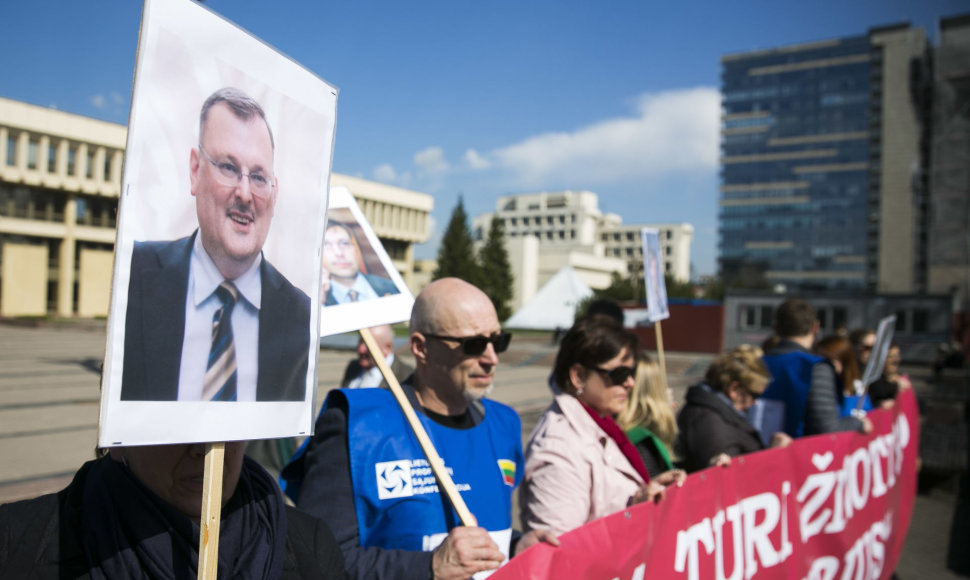 Lietuvos profesinių sąjungų konfederacijos protestas 