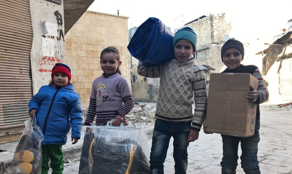 "Sputnik" nuotraukose iš Rytų Alepo – laimingi vaikai