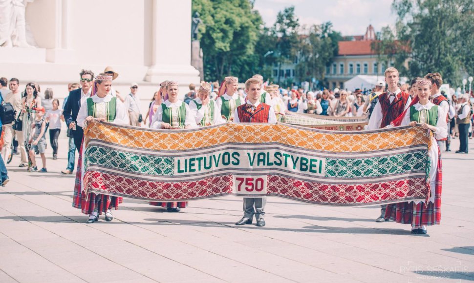 Dainų šventės eisena Vilniuje