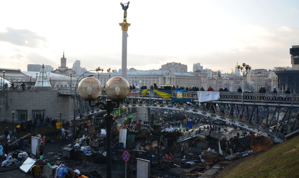Lietuvio Pauliaus Važgausko kelionė į Maidaną 2014 m. vasario 25 d. 