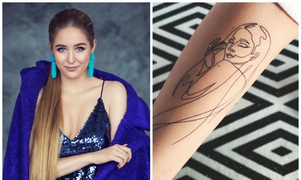 Monika Marija pasidarė tatuiruotę