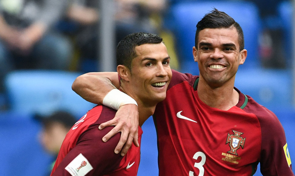 Cristiano Ronaldo ir Pepe