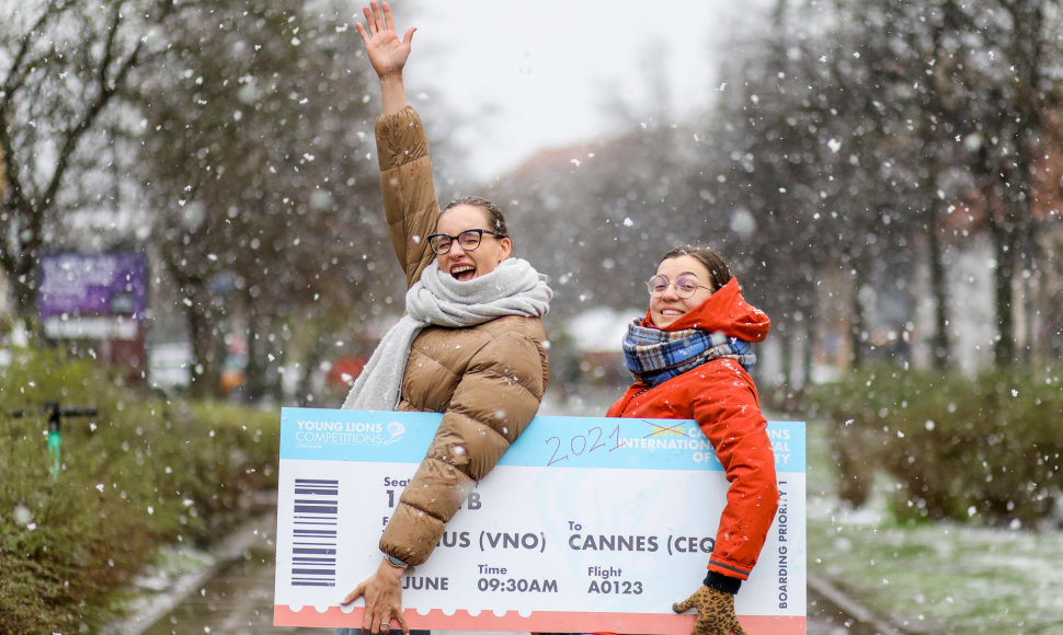 „Jaunųjų liūtų“ reklamos konkurso laimėtojos