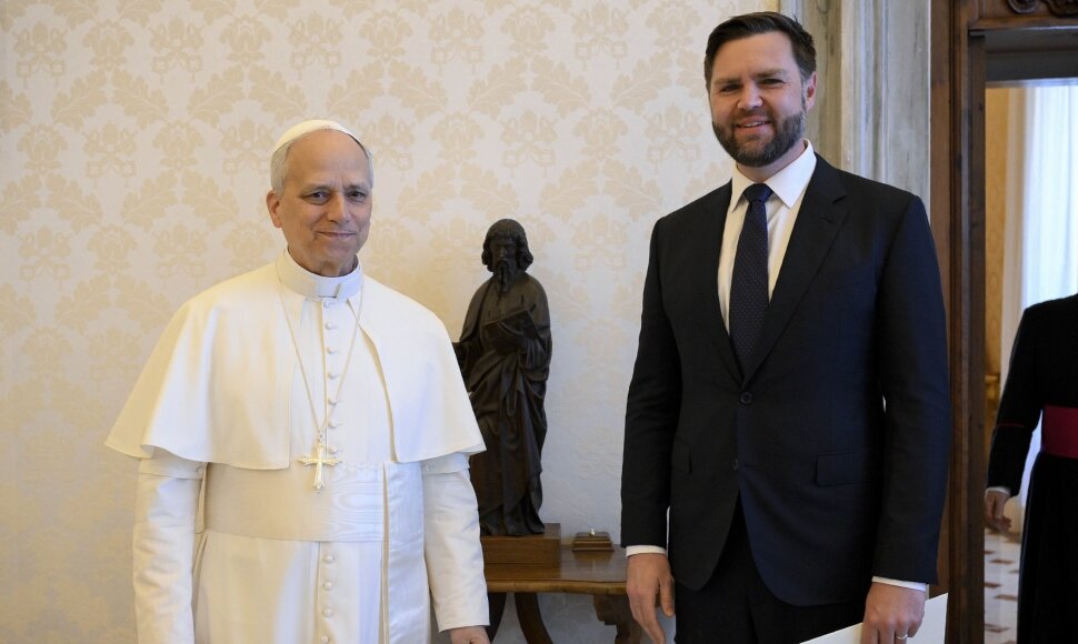 Popiežius Leonas XIV ir J. D.Vance'as / ZumaPress