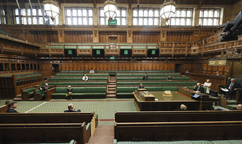 Tuščias Jungtinės Karalystės parlamentas