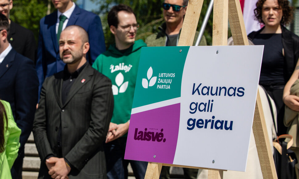Laisvės ir Žaliųjų partijos pristatė bendrą kandidatę į Kauno merus