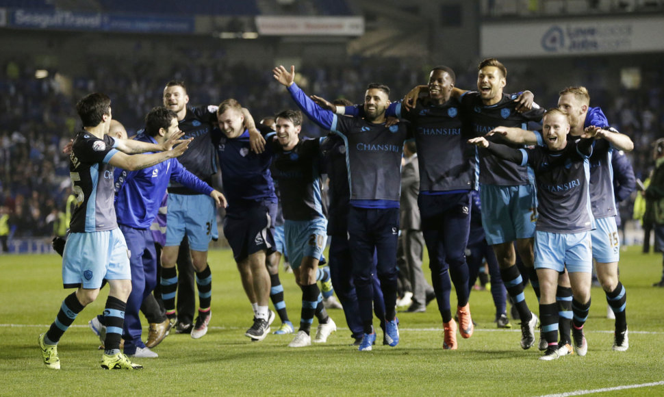 „Sheffield Wednesday“ futbolininkų džiaugsmas