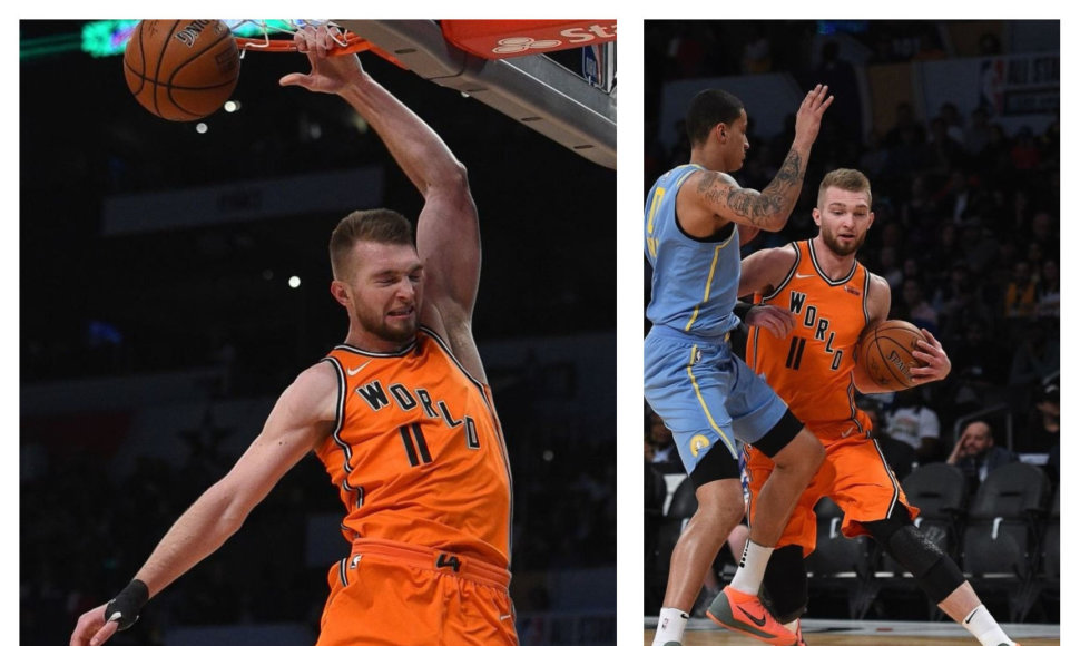 Domantas Sabonis žaidė surinko dvigubą dublį. 