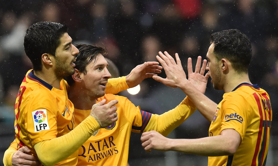 Lionelis Messi, Luisas Suarezas ir Muniras El Haddadi