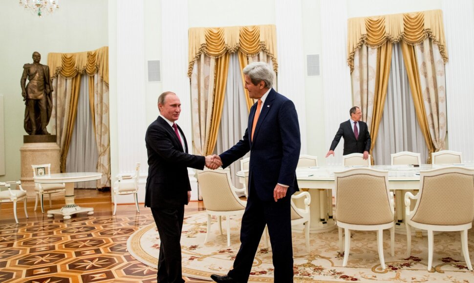 Rusijos prezidento Vladimiro Putino susitikimas su JAV valstybės sekretoriumi Johnu Kerry