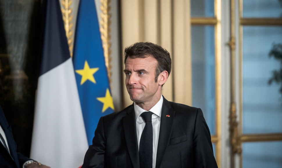 Prancūzijos prezidentas Emmanuelis Macronas