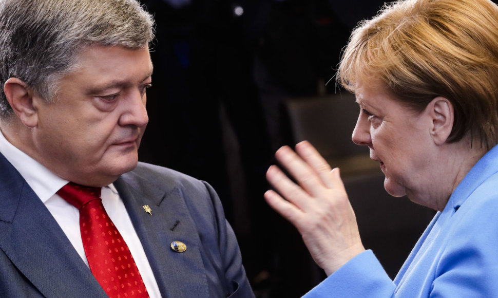 Petro Porošenka ir Angela Merkel