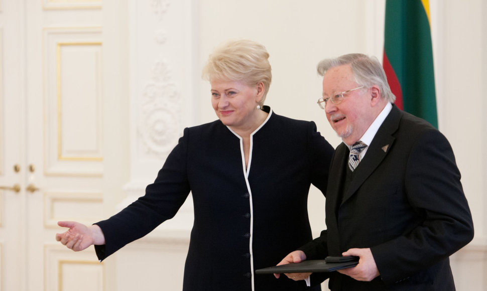 Dalia Grybauskaitė ir Vytautas Landsbergis