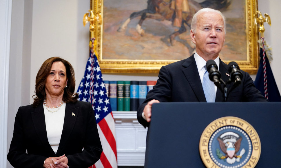 JAV prezidentas Joe Bidenas ir viceprezidentė Kamala Harris