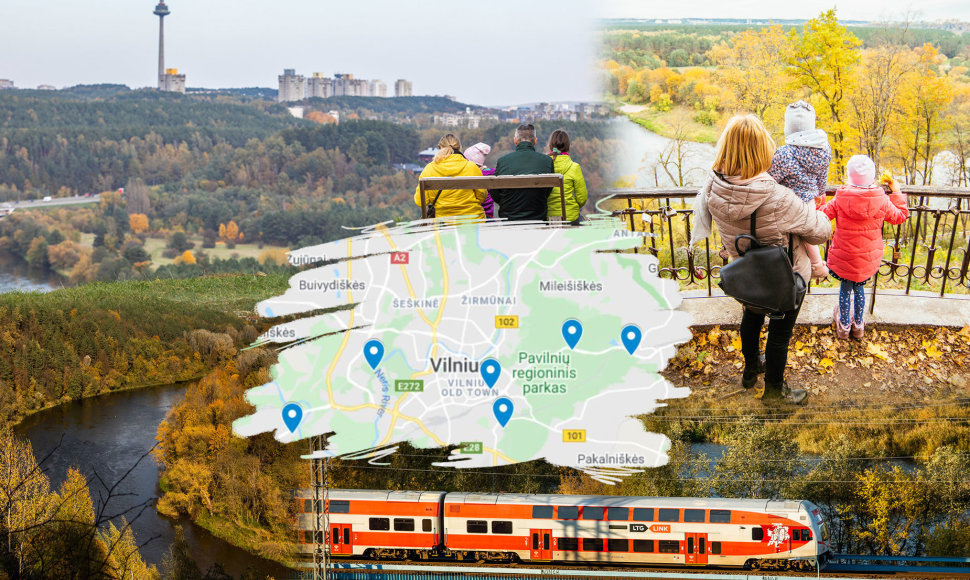 Apžvalgos aikštelės, nuo kurių atsiveria gražiausios panoramos Vilniuje