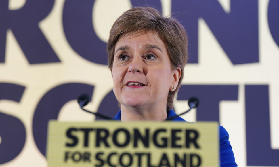 Škotijos pirmoji ministrė Nicola Sturgeon