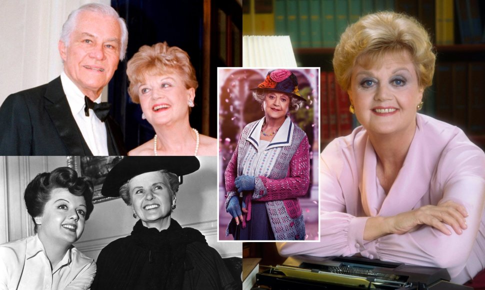 Angela Lansbury su vyru Peteriu Shaw ir mama Moyna MacGill