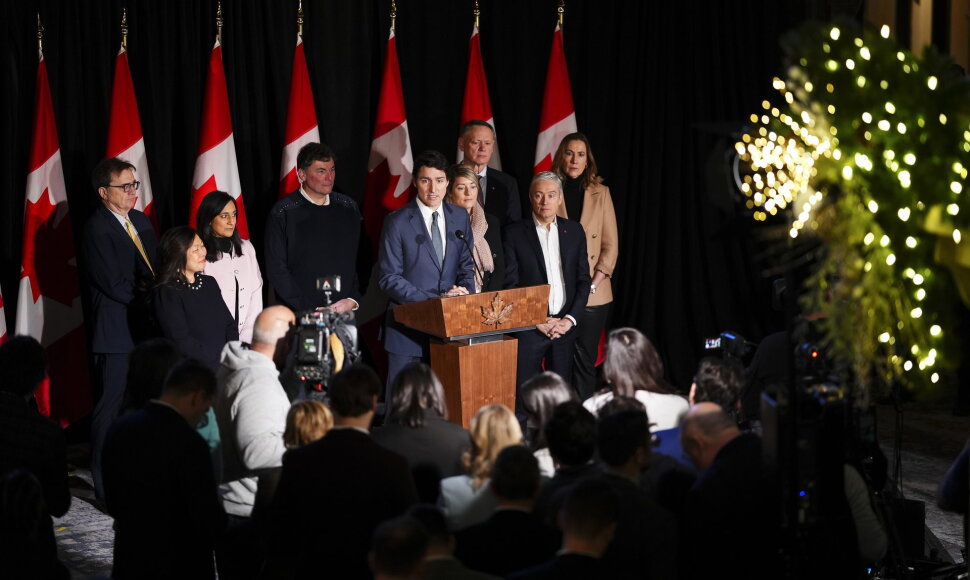 Kanados premjero Justino Trudeau spaudos konferencija 2025 m. sausio 21 d.