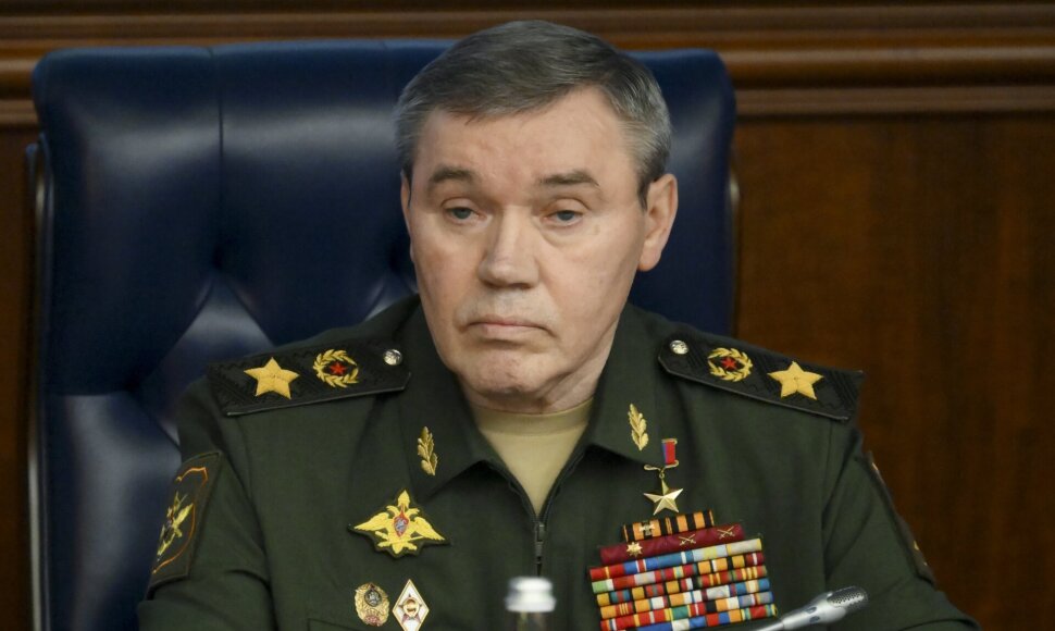 Rusijos kariuomenės vadas Valerijus Gerasimovas / Grigory Sysoyev / AP
