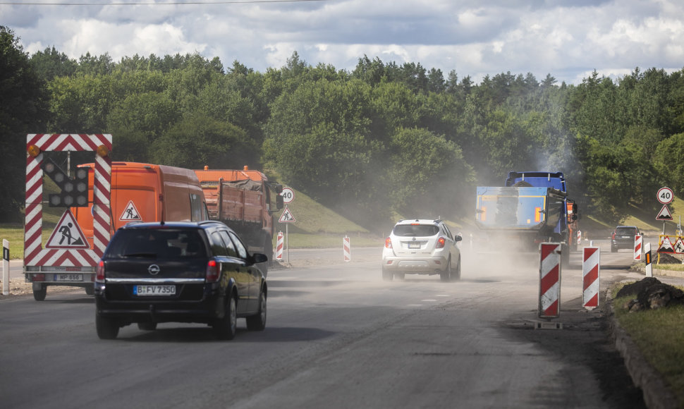 Remontuojama Stepono Batoro  gatvė