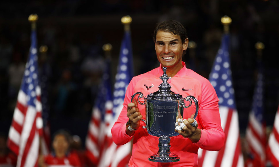 Rafaelis Nadalis trečią kartą tapo „US Open“ čempionu
