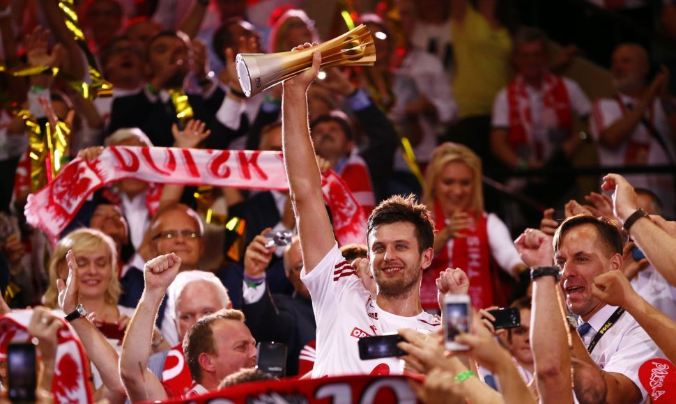 Lenkijos tinklininkų triumpfas Pasaulio čempionate savo žiūrovų akivaizdoje