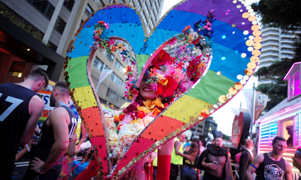 Tradicinis homoseksualų Užgavėnių paradas Sidnėjuje