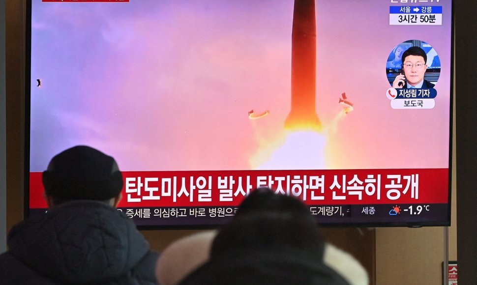 Šiaurės Korėja išbandė dar vieną raketą